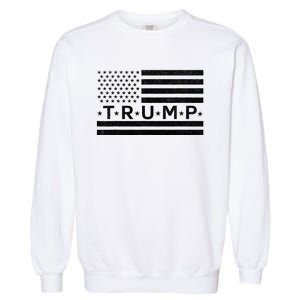 Donald Trump American Flag Garment-Dyed Sweatshirt