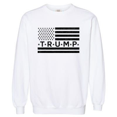 Donald Trump American Flag Garment-Dyed Sweatshirt