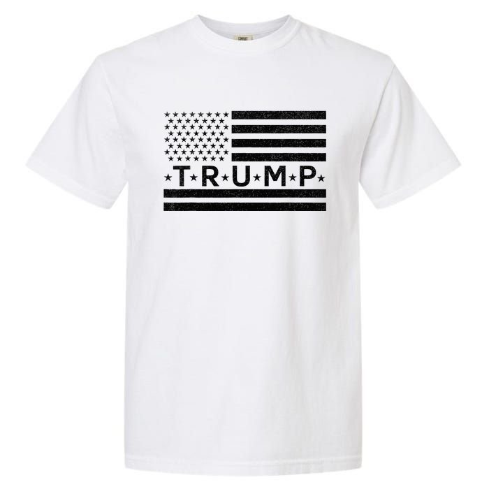 Donald Trump American Flag Garment-Dyed Heavyweight T-Shirt