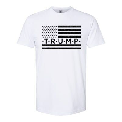 Donald Trump American Flag Softstyle® CVC T-Shirt