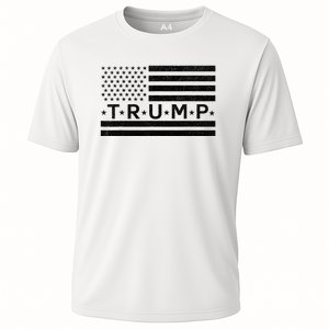 Donald Trump American Flag Cooling Performance Crew T-Shirt