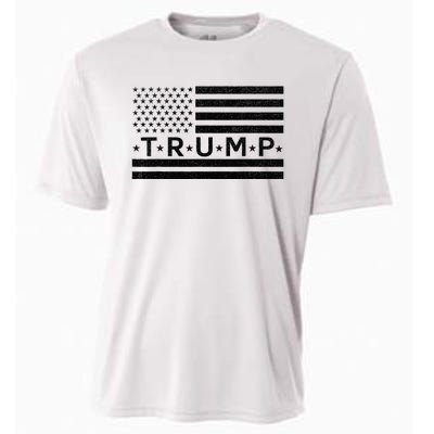 Donald Trump American Flag Cooling Performance Crew T-Shirt