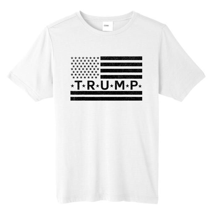 Donald Trump American Flag Tall Fusion ChromaSoft Performance T-Shirt