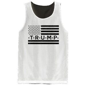 Donald Trump American Flag Mesh Reversible Basketball Jersey Tank