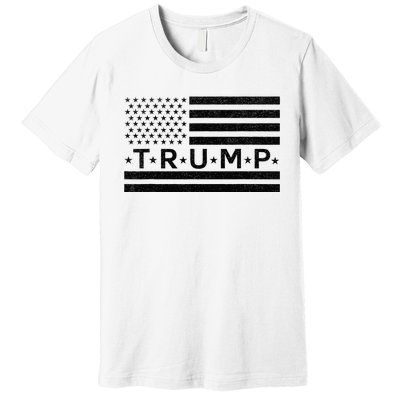 Donald Trump American Flag Premium T-Shirt