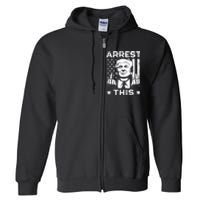 Donald Trump Arrest This Fingers 2024 Election Full Zip Hoodie