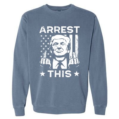 Donald Trump Arrest This Fingers 2024 Election Garment-Dyed Sweatshirt