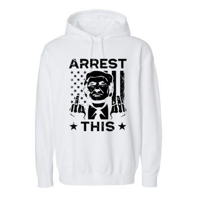 Donald Trump Arrest This Fingers 2024 Election Garment-Dyed Fleece Hoodie