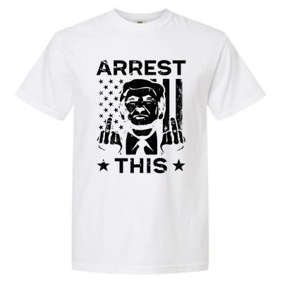 Donald Trump Arrest This Fingers 2024 Election Garment-Dyed Heavyweight T-Shirt