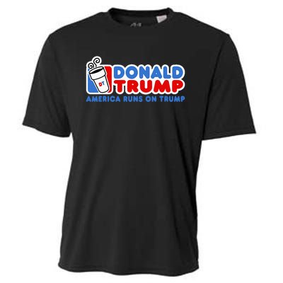 Donald Trump America Runs On Trump Cooling Performance Crew T-Shirt