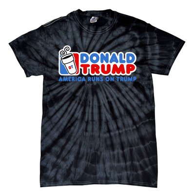 Donald Trump America Runs On Trump Tie-Dye T-Shirt