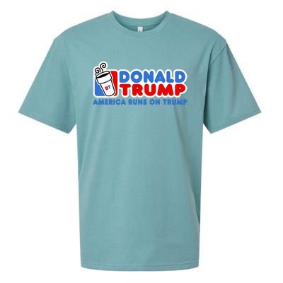 Donald Trump America Runs On Trump Sueded Cloud Jersey T-Shirt