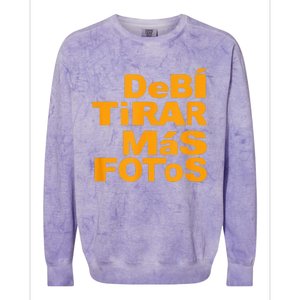 Debi Tirar Album Mas Fotos Dtmf For Music Lover Fans Colorblast Crewneck Sweatshirt