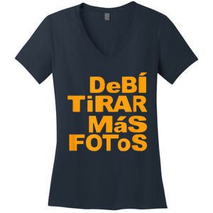 Debi Tirar Album Mas Fotos Dtmf For Music Lover Fans Women's V-Neck T-Shirt