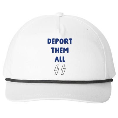 Deport Them All Snapback Five-Panel Rope Hat