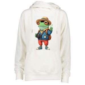 Debi Tirar Album Mas Fotos Frog For Music Lover Fans Womens Funnel Neck Pullover Hood