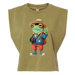 Debi Tirar Album Mas Fotos Frog For Music Lover Fans Garment-Dyed Women's Muscle Tee