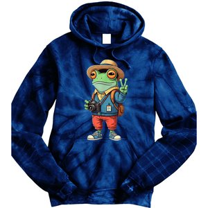 Debi Tirar Album Mas Fotos Frog For Music Lover Fans Tie Dye Hoodie