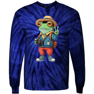 Debi Tirar Album Mas Fotos Frog For Music Lover Fans Tie-Dye Long Sleeve Shirt