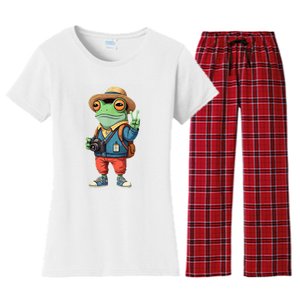 Debi Tirar Album Mas Fotos Frog For Music Lover Fans Women's Flannel Pajama Set