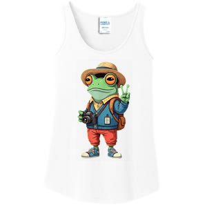 Debi Tirar Album Mas Fotos Frog For Music Lover Fans Ladies Essential Tank