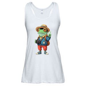 Debi Tirar Album Mas Fotos Frog For Music Lover Fans Ladies Essential Flowy Tank