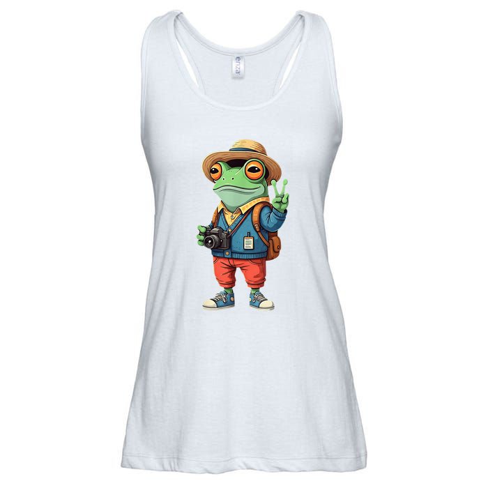 Debi Tirar Album Mas Fotos Frog For Music Lover Fans Ladies Essential Flowy Tank