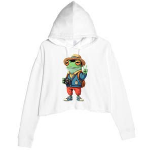 Debi Tirar Album Mas Fotos Frog For Music Lover Fans Crop Fleece Hoodie