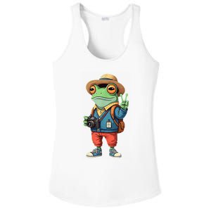 Debi Tirar Album Mas Fotos Frog For Music Lover Fans Ladies PosiCharge Competitor Racerback Tank