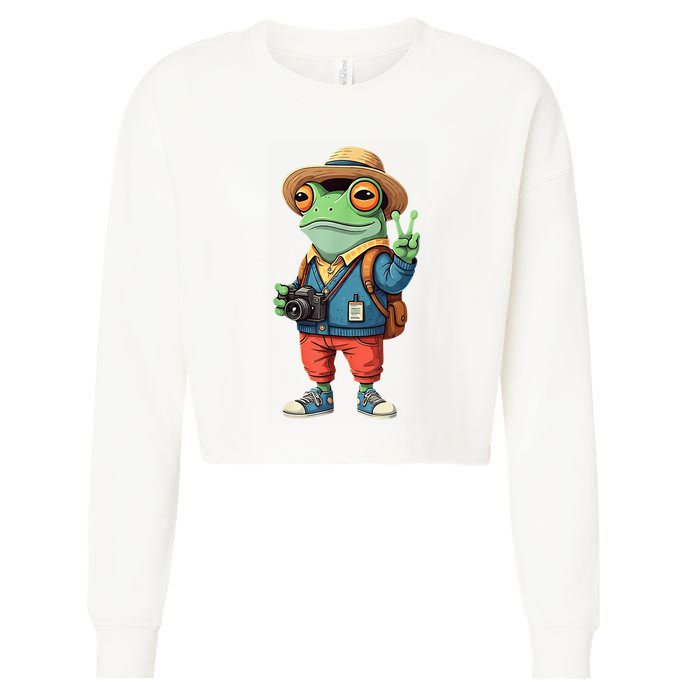 Debi Tirar Album Mas Fotos Frog For Music Lover Fans Cropped Pullover Crew