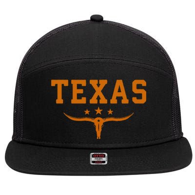 Distressed Texas Apparel 7 Panel Mesh Trucker Snapback Hat