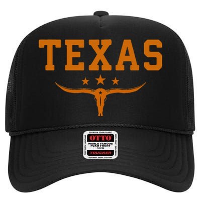 Distressed Texas Apparel High Crown Mesh Back Trucker Hat