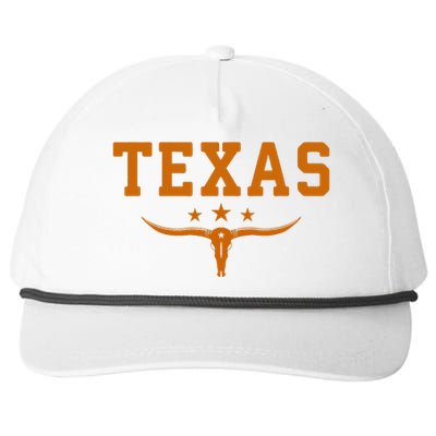 Distressed Texas Apparel Snapback Five-Panel Rope Hat