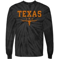 Distressed Texas Apparel Tie-Dye Long Sleeve Shirt