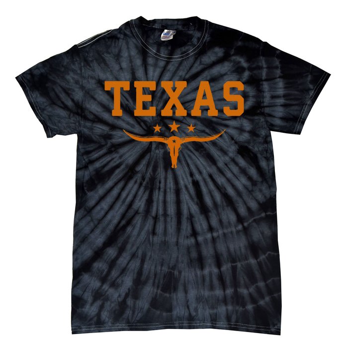 Distressed Texas Apparel Tie-Dye T-Shirt