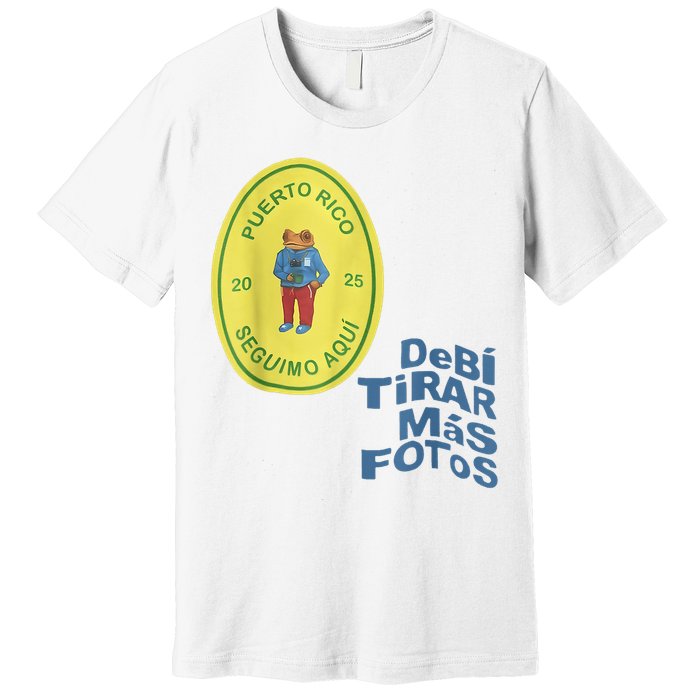 Debi Tirar Album Mas Fotos Frog Vintage Lover Design Premium T-Shirt