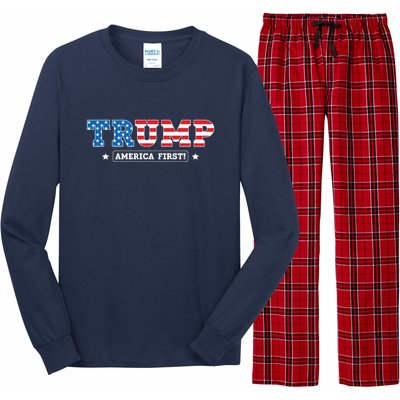 Donald Trump America First Long Sleeve Pajama Set