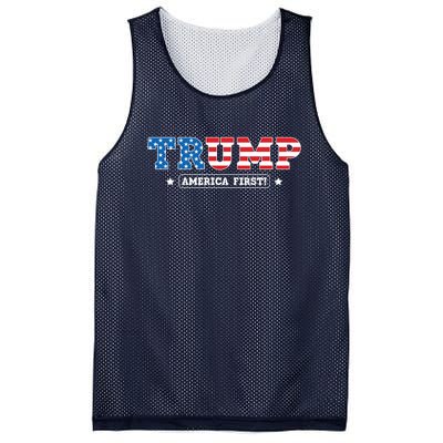 Donald Trump America First Mesh Reversible Basketball Jersey Tank