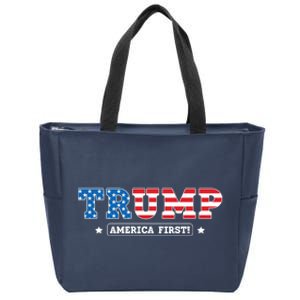 Donald Trump America First Zip Tote Bag