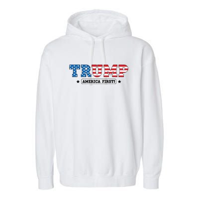 Donald Trump America First Garment-Dyed Fleece Hoodie