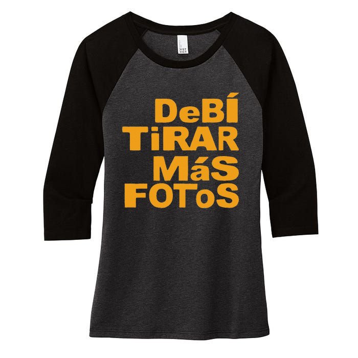 Debi Tirar Album Mas Fotos Dtmf For Music Lover Fans Women's Tri-Blend 3/4-Sleeve Raglan Shirt