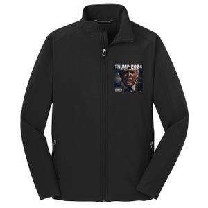 Donald Trump Album Cover Ultra Maga Trump Revenge 2024 Core Soft Shell Jacket