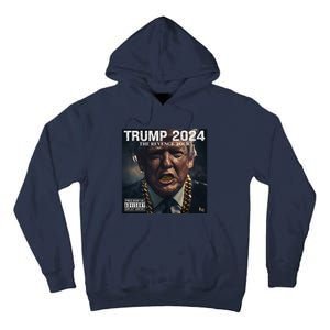 Donald Trump Album Cover Ultra Maga Trump Revenge 2024 Tall Hoodie