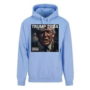 Donald Trump Album Cover Ultra Maga Trump Revenge 2024 Unisex Surf Hoodie