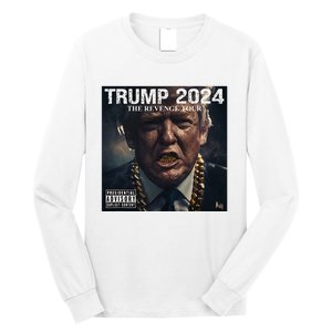 Donald Trump Album Cover Ultra Maga Trump Revenge 2024 Long Sleeve Shirt