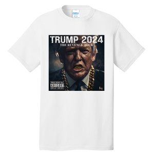 Donald Trump Album Cover Ultra Maga Trump Revenge 2024 Tall T-Shirt