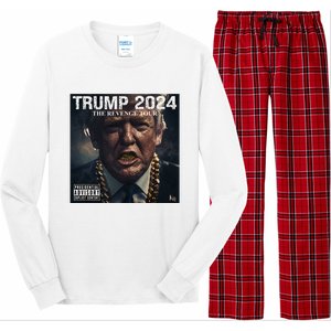 Donald Trump Album Cover Ultra Maga Trump Revenge 2024 Long Sleeve Pajama Set