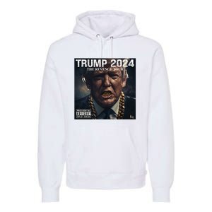 Donald Trump Album Cover Ultra Maga Trump Revenge 2024 Premium Hoodie