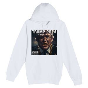 Donald Trump Album Cover Ultra Maga Trump Revenge 2024 Premium Pullover Hoodie