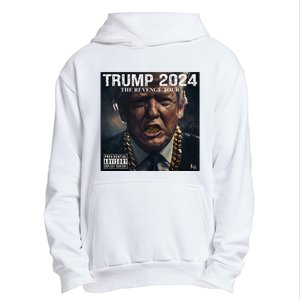 Donald Trump Album Cover Ultra Maga Trump Revenge 2024 Urban Pullover Hoodie